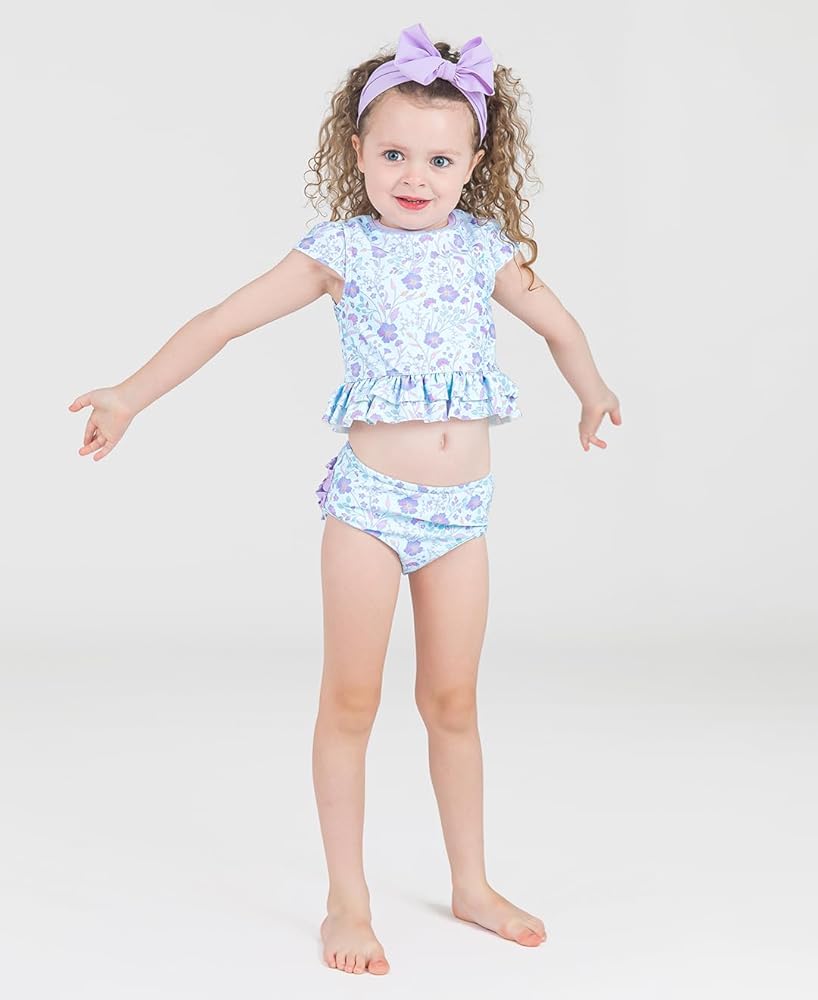 Amazon.com: RuffleButts Fairytale Garden Cap Sleeve Ruffle